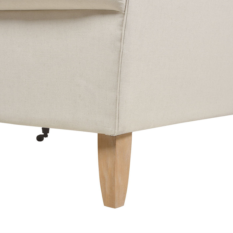 Alana - L-Shape Reversible Sectional Sofa - Light Beige