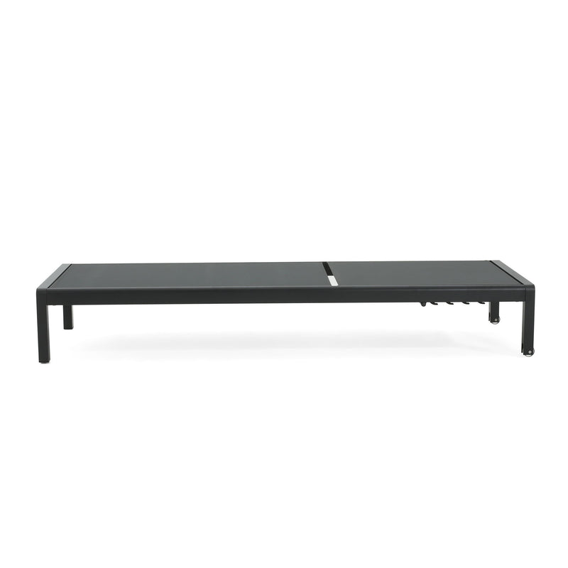 Outdoor Patio Chaise Lounge With 5 Reclining Positions