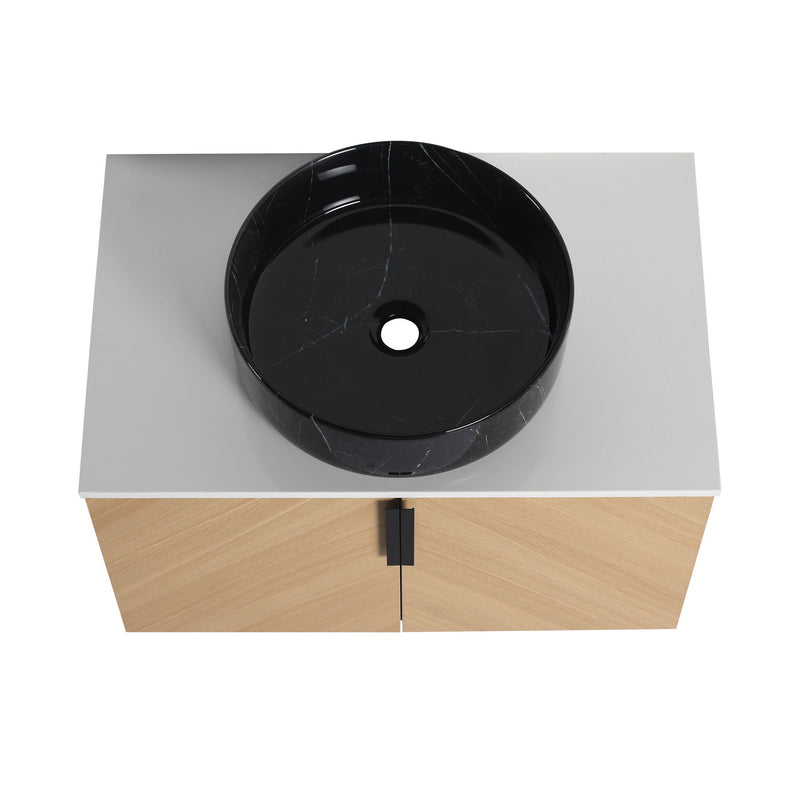 Wall Mounted Bathroom Vanity & Art Sink