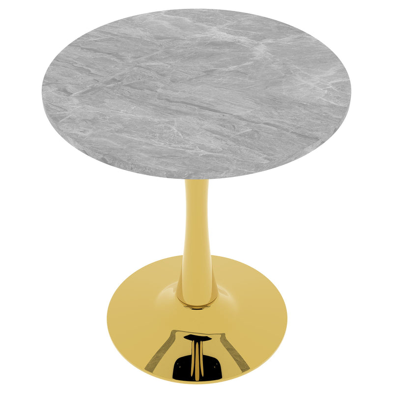 Coffee Table With Round Top For Living Rooms - Golden