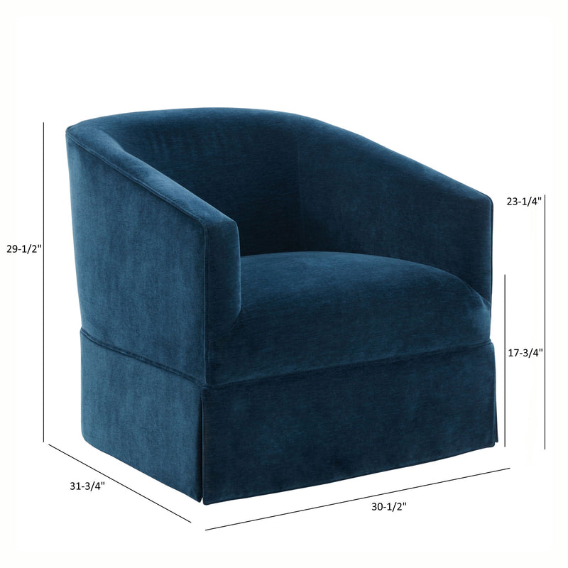 Elm - Skirted Swivel Chair