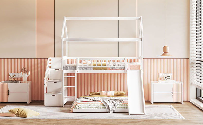House Bunk Bed With Slide