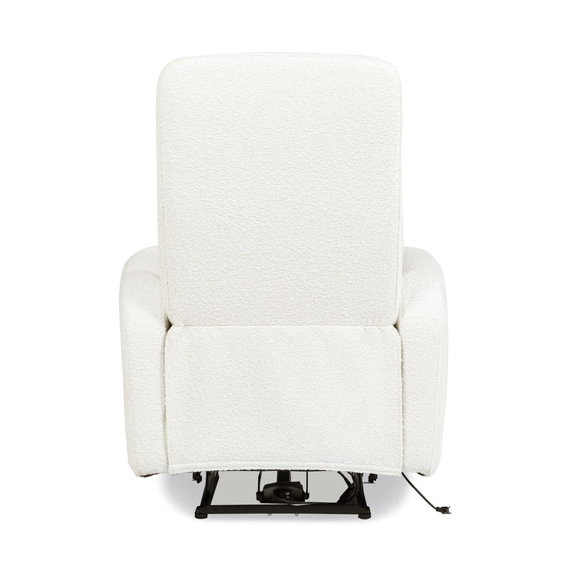 Bloomy - High Back Power Recliner Motion Chair - Chiffon White