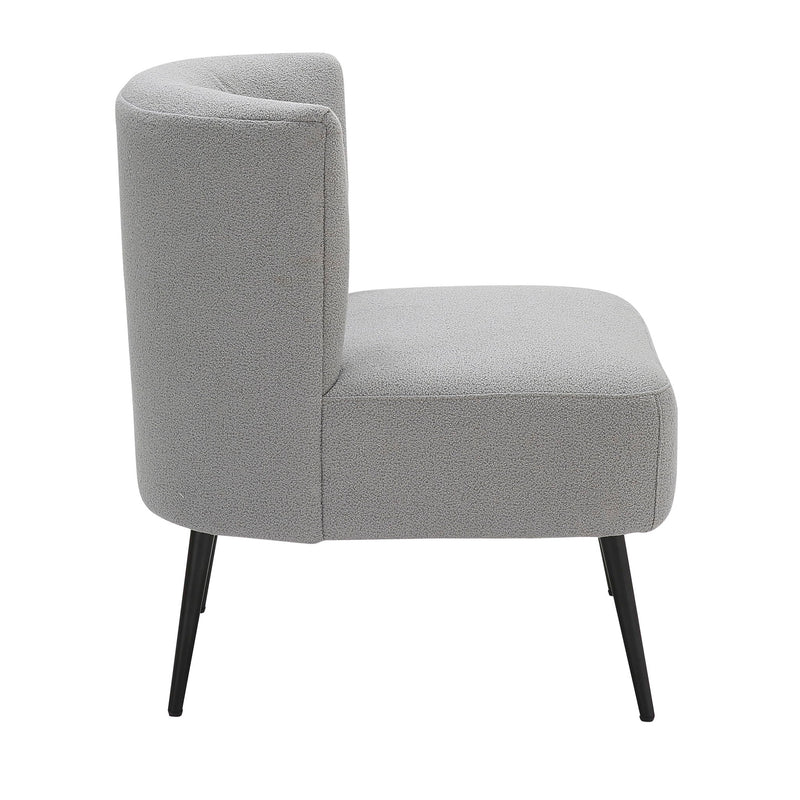 Fran - Contemporary Slipper Chair - Gray