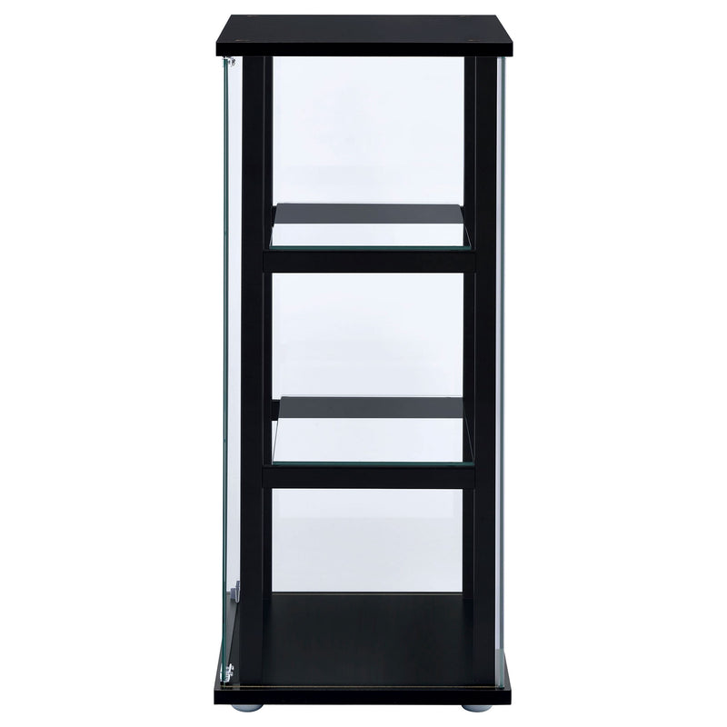 Callie - 3 Shelf Curio Cabinet - Black