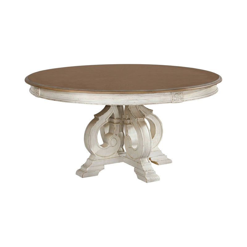 Elegant Dining Set Round Table And Side Chairs