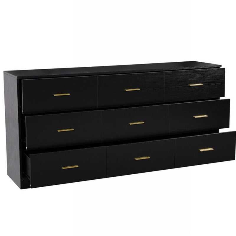 9 Drawer Dresser, Ample Storage For Bedroom