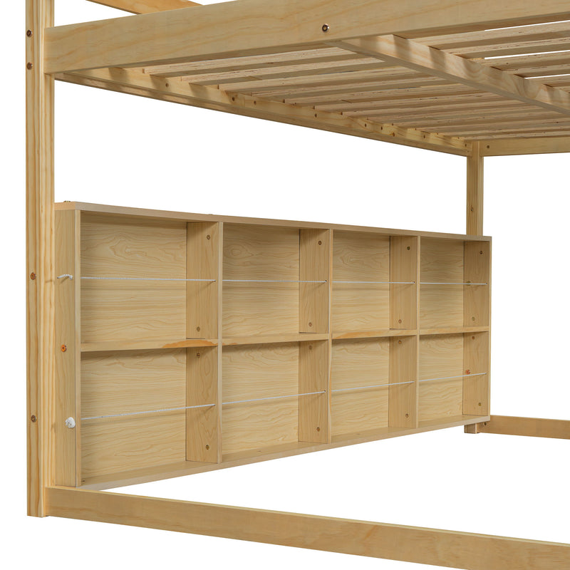Loft Bed With House Shaped Frame And Tent