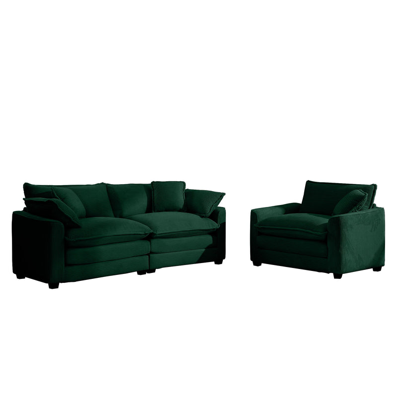 Elegant Oversized Sectional Sofa Set With Deep Seats And Flexible Layout