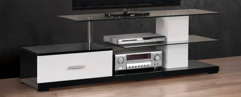 Ivana - TV Stand - White / Black