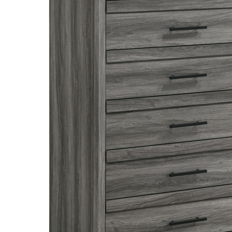 Denver - 5 Drawer Chest - Gray
