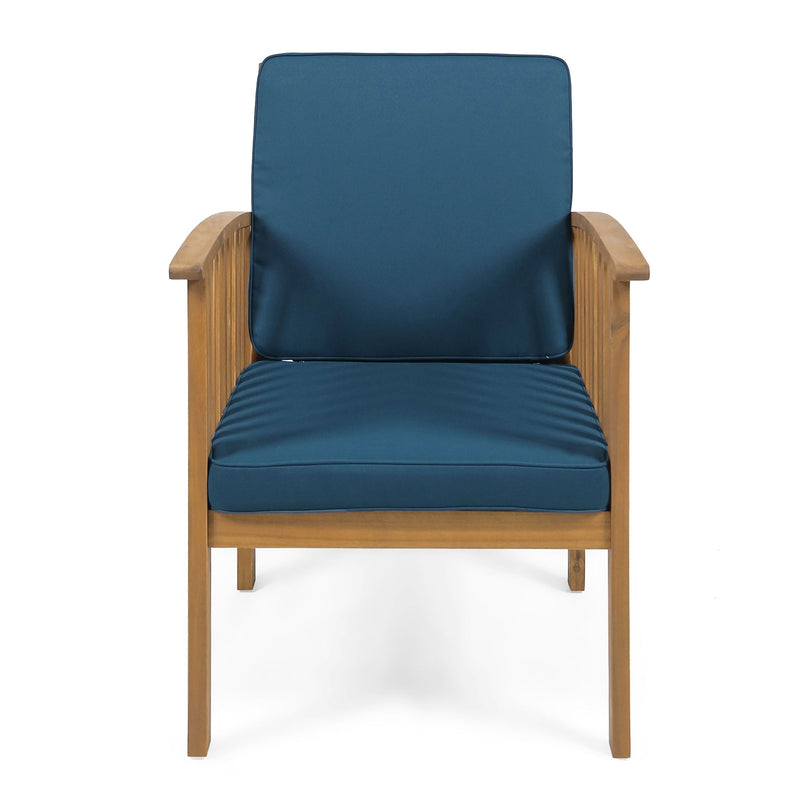 Casa - Acacia Club Chair Coastal Classic Outdoor Seating, Waterproof Fabric