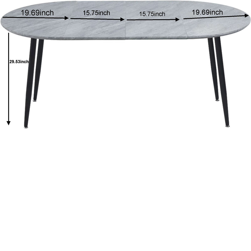 Extensible Table, Dining Table, Office Table, Coffee Table Metal Leg