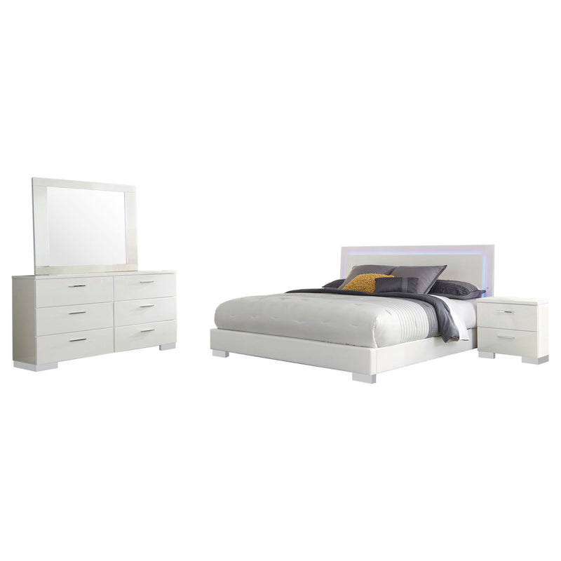 Dulcey - Bedroom Set With LED Lighting