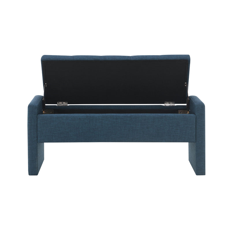 Modern Upholstered Large Bed End Bench With Storage