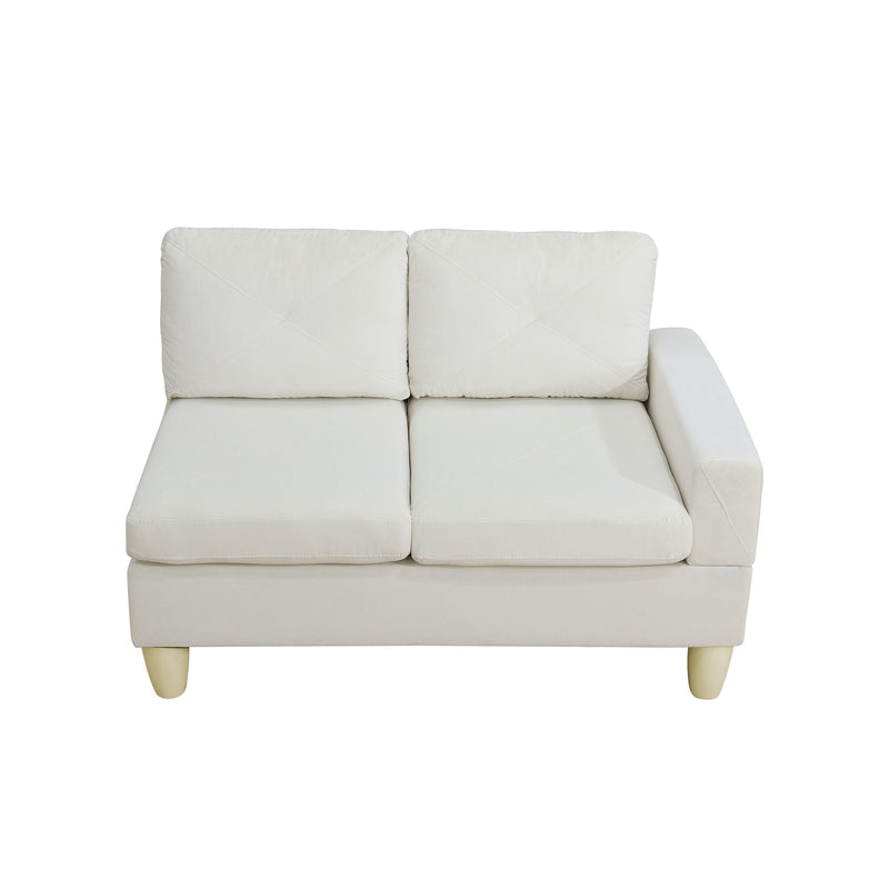 Modular L - Shaped Sectional Sofa 6 Seater 4 Piece Couch With Chaise