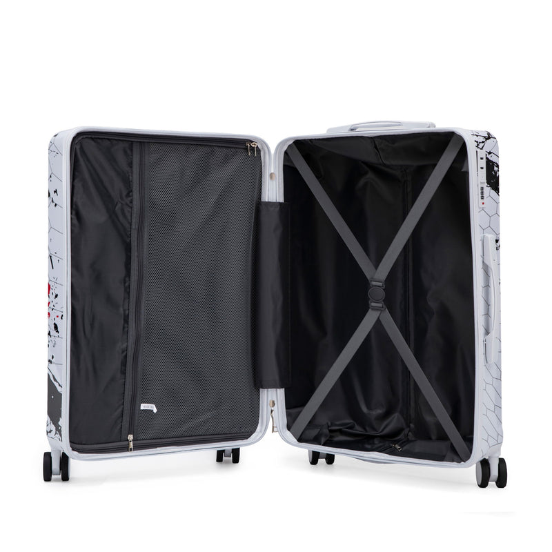 Luggage With Printed Pattern, Combination Lock