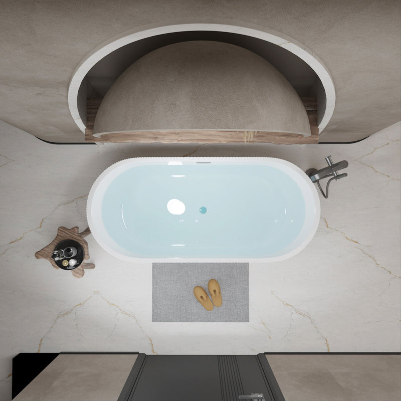 Linear Freestanding Soaker Tub
