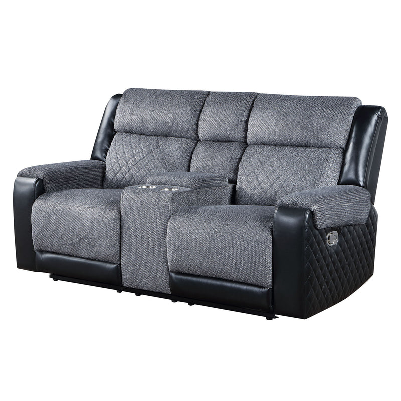 Alicia - Console Reclining Loveseat - Gray