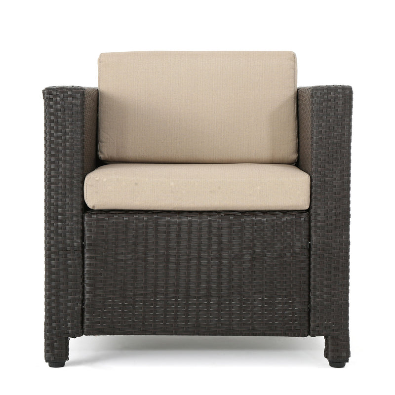 Stylish Outdoor Club Chair With Weather Resistant Cushions