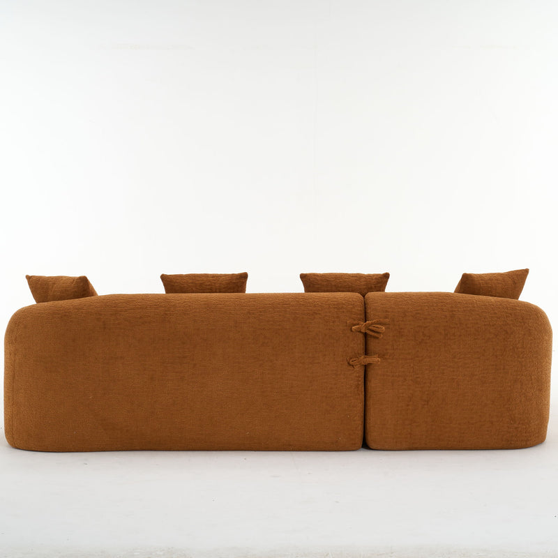 Combined Sofa With 4 Pillows