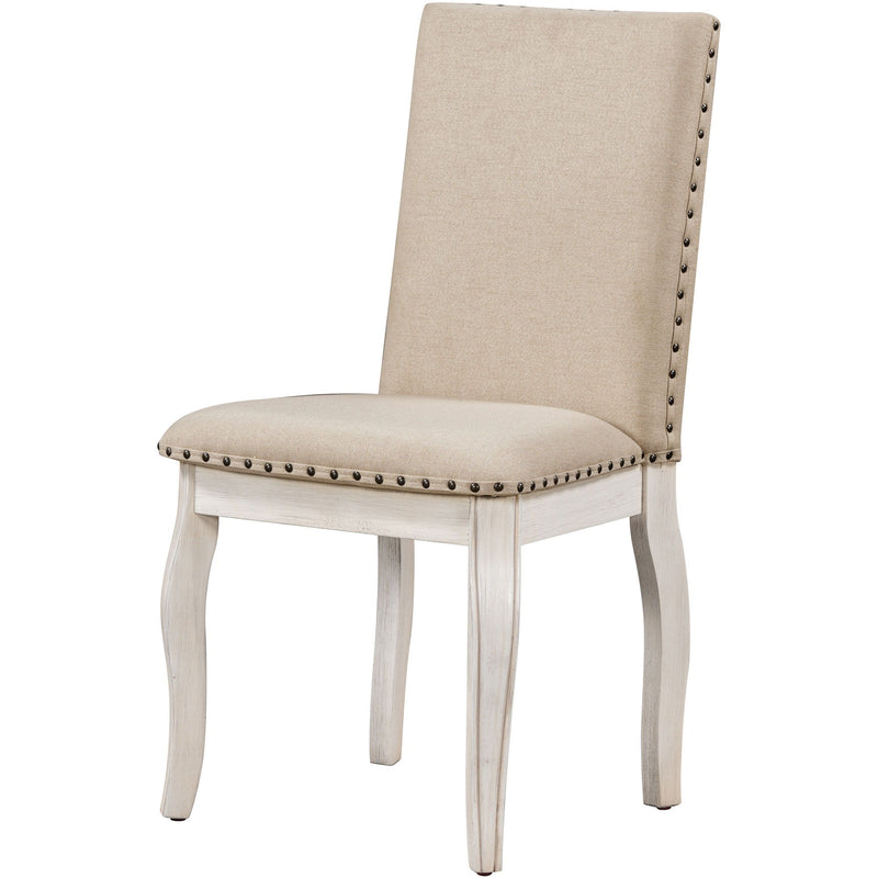 Round Extendable Dining Table Set With 4 Upholstered Chairs
