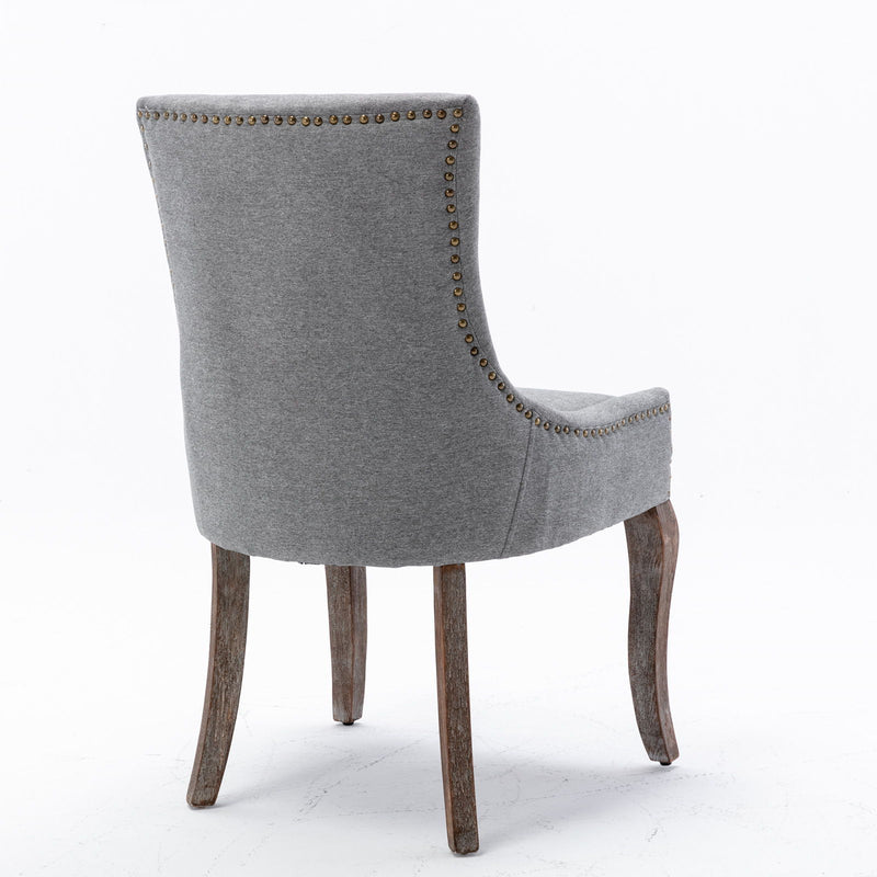 Ultra - Side Dining Chair, Nail Head (Set of 2)