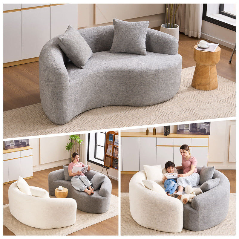 Tai Chi - Curved Dual Depth Loveseat