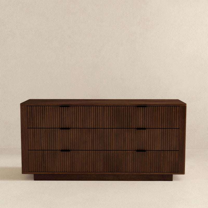 Lola - Dresser With 6 Drawers - Dark Brown