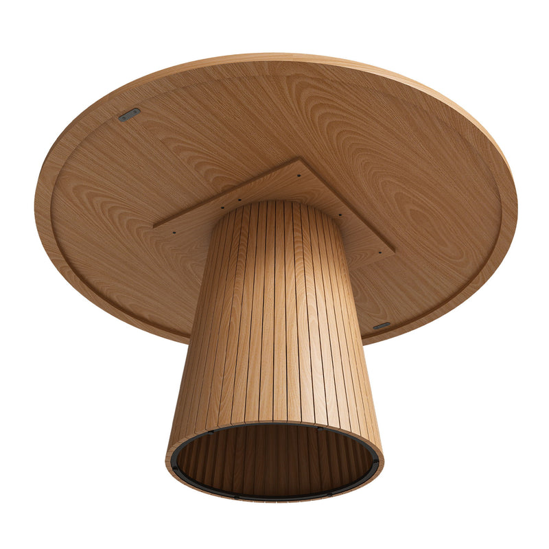 Round Dining Table With Strip Base