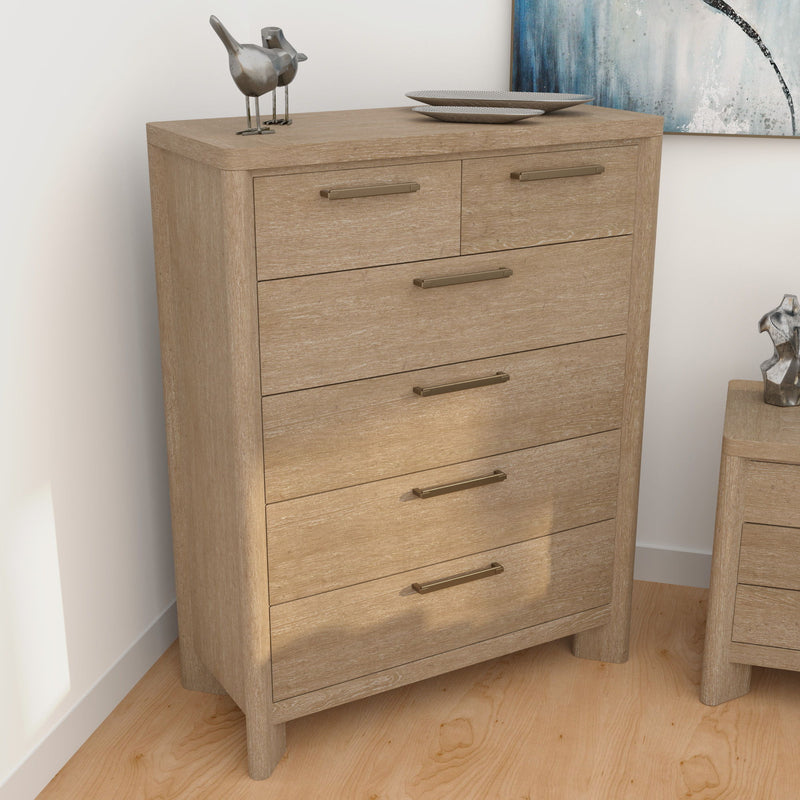 6 Drawer Chest - Tan