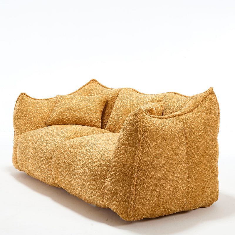 Comfortable Dual Beanbag Chair With High Resilience Foam Core For 2 People