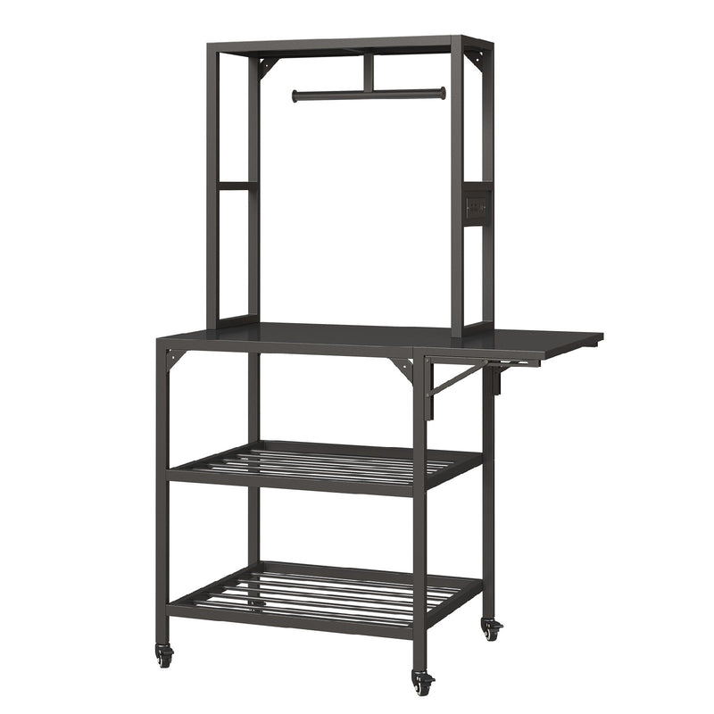 Heavy Duty 3D Printer Stand With Filament Storage Rack - Black