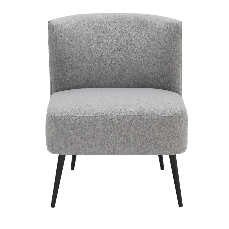Fran - Contemporary Slipper Chair - Gray