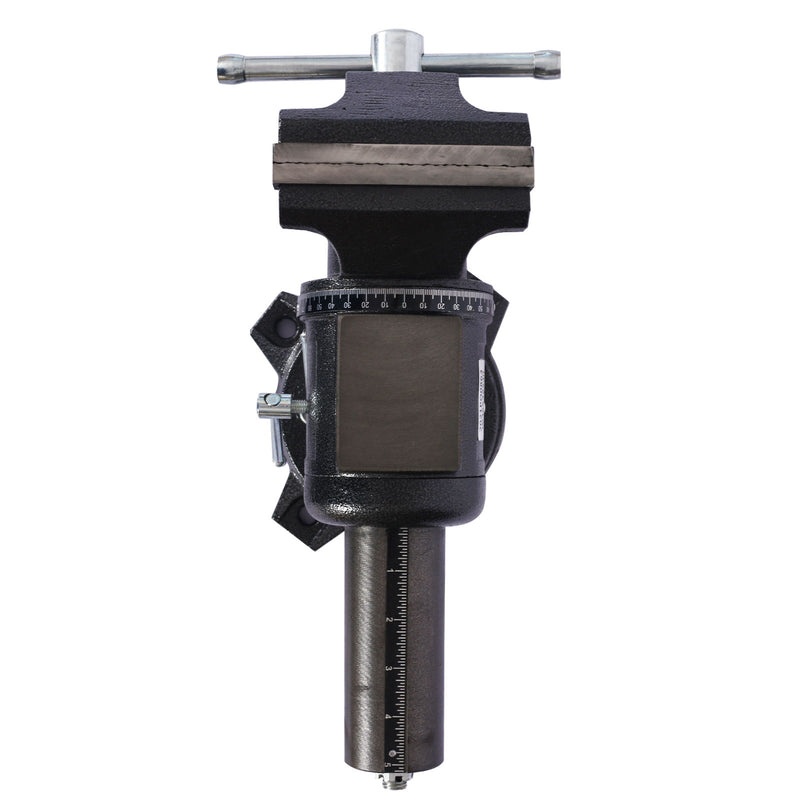 Heavy Duty 5" Multi Jaw Rotating Bench Vise With 360 Degree Swivel Base And Head