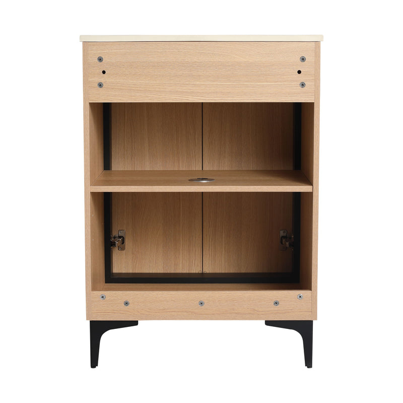 Modern Bathroom Vanity Base With Basin And Storage Cabinet
