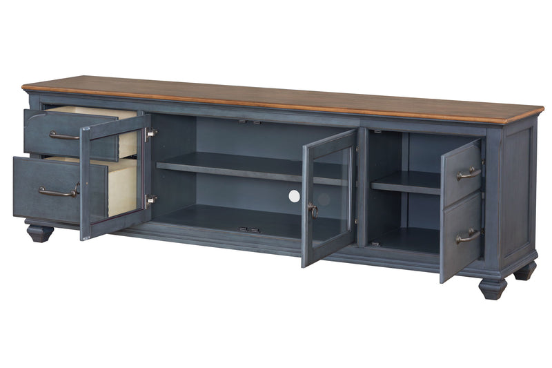 TV Stand For TVs Up To 90" - Blue