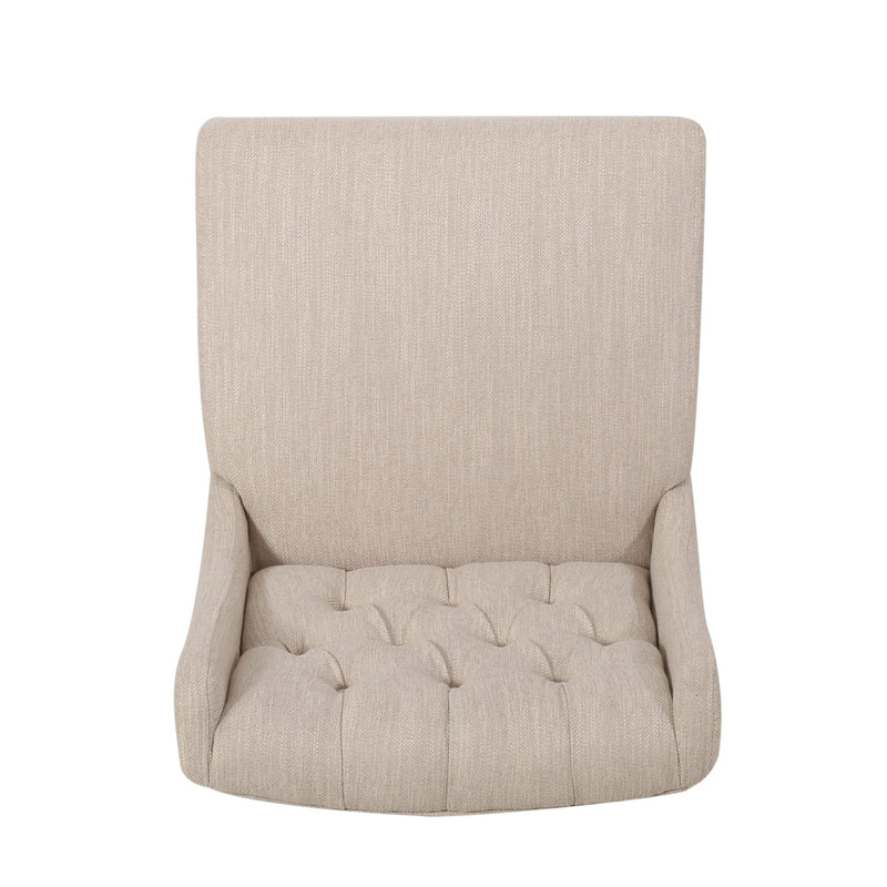 Solstara - Upholstered Dining Barstool With Button Tufted And Wing Back