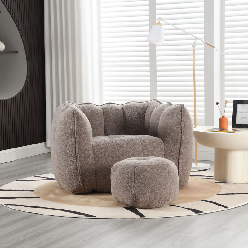 Soft Bean Bag Chair With High Resilient Foam