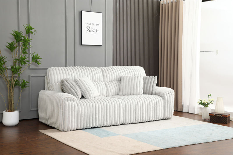 Jaya - Power Motion Sofa With Sleeper & USB Port - Light Gray