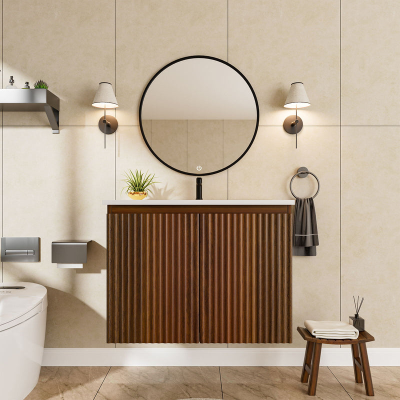 Folding Wall Cabinet With Creamic Sink