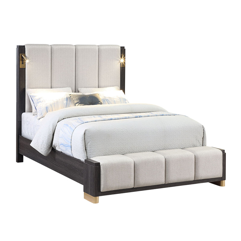 Clifton - Queen Bed Made With Upholstered Headboard And Footboard - Espresso