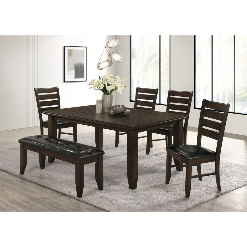 Padded Seat Side Chairs With Tapered Slats (Set of 2)