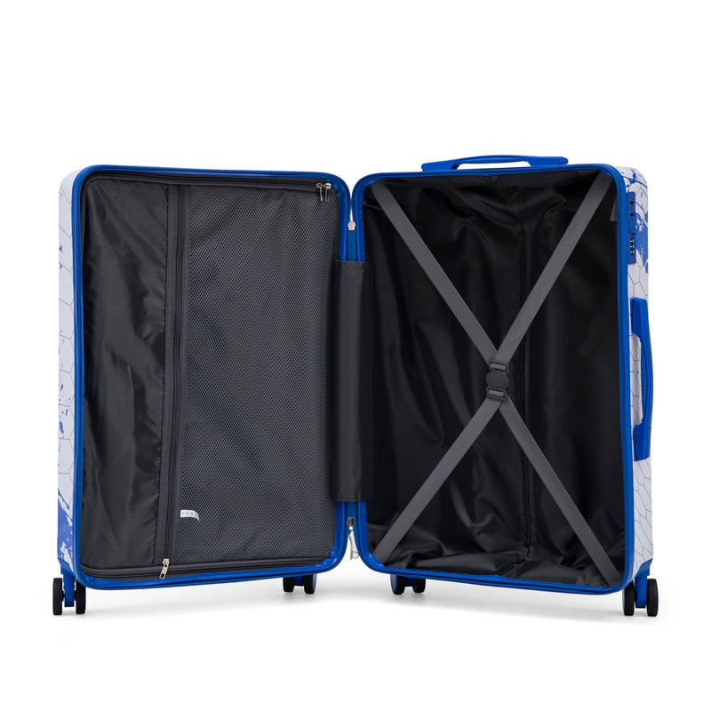 Luggage With Printed Pattern, Combination Lock