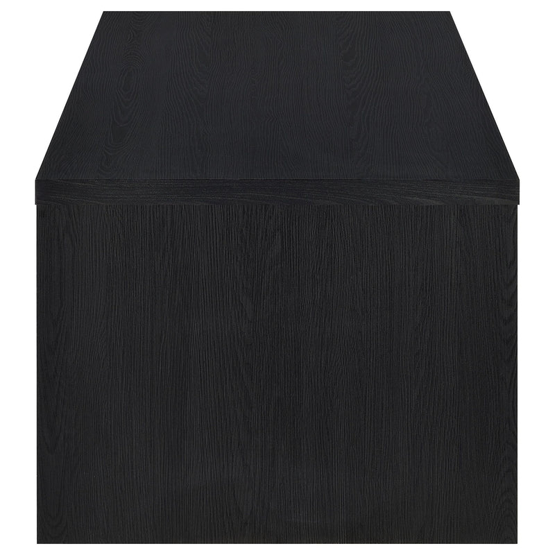 Canyon - Lift Top Table With Dual Drawers Storage Solution - Black