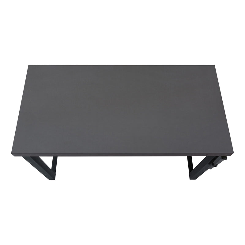 Computer Desk, Home Office, Standing, Adjustable, Laptop, Contemporary & Modern - Gray