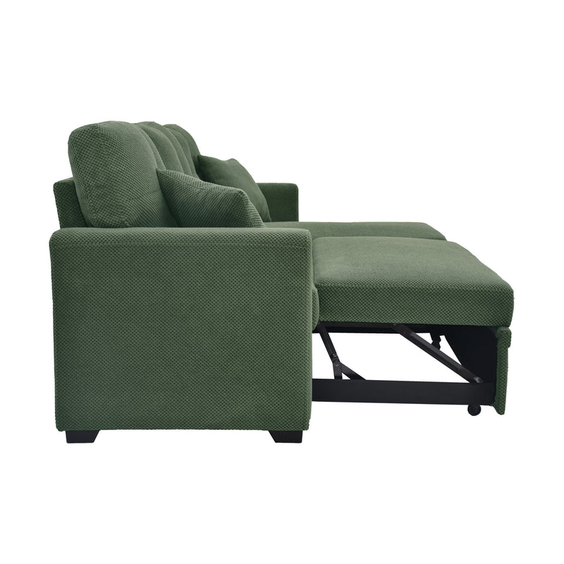 Sleeper Sectional With Pull Out Bed, Reversible Chaise
