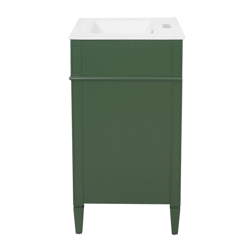 Bathroom Vanity With Top Sink, Storage Cabinet With 2 Drawers And Tip-Out Drawer