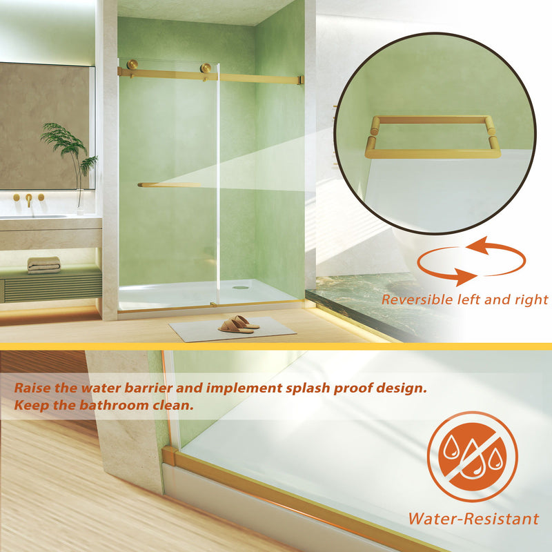 Frameless Double Sliding Shower Door