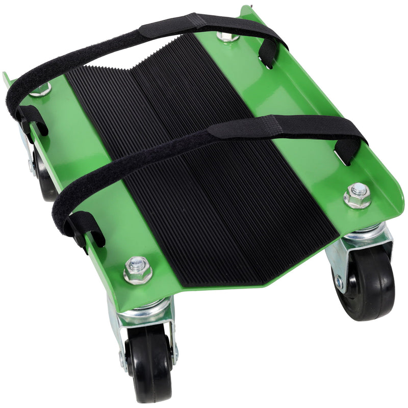 Heavy Duty Snowmobile Dolly With V Slide And Swivel Casters Steel, 1500Lbs Capacity